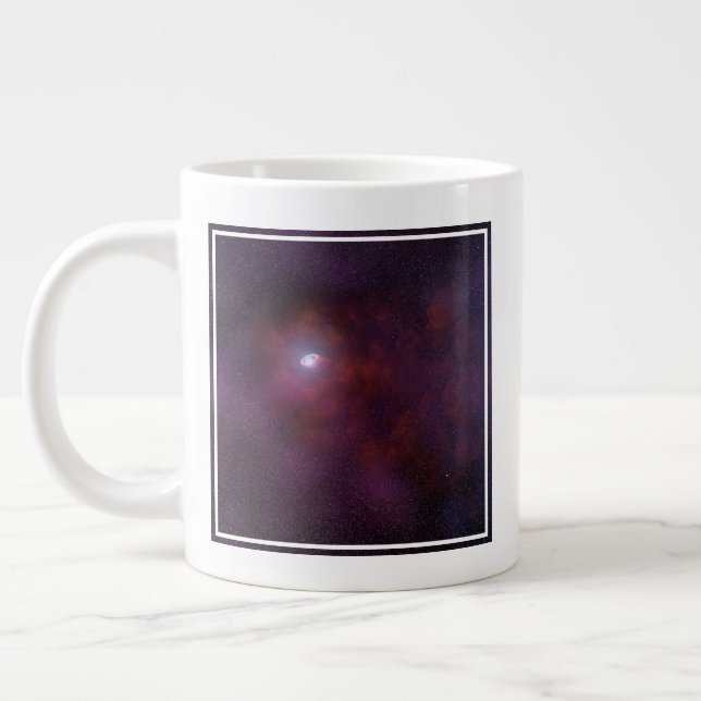 Pulsar Wind From A Neutron Star. Large Coffee Mug (Left)