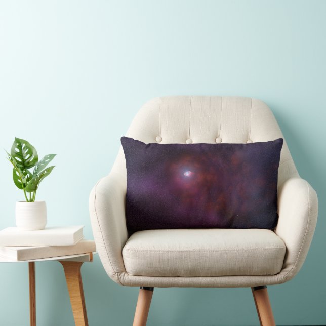 Pulsar Wind From A Neutron Star. Lumbar Cushion (Chair)