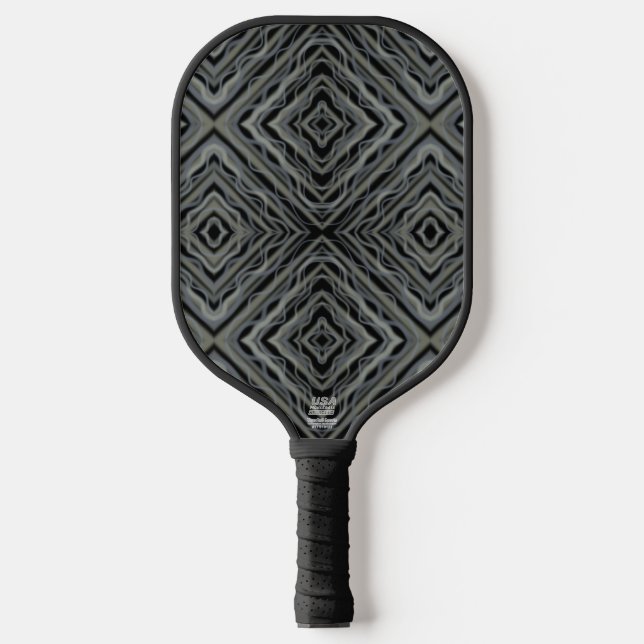 Pulsating Rhythm Modern Abstract Art Illustration  Pickleball Paddle (Front)
