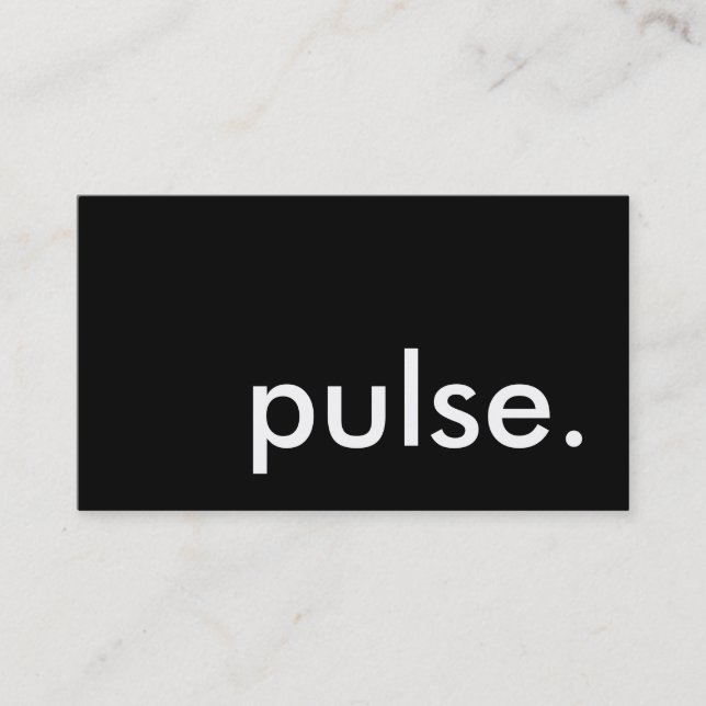 pulse. business card (Front)