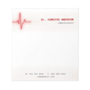 Pulse Heartbeat Cardiology notepad