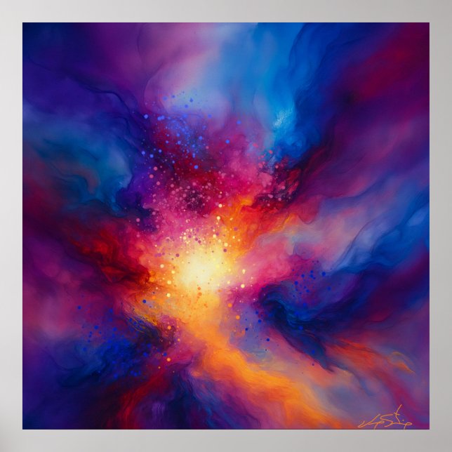 Pulse of the Infinite Abstract Poster (Front)