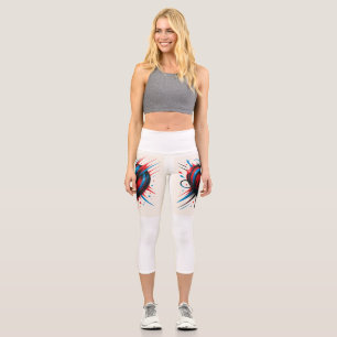 “Pulse Pop Capri Leggings – Art in Every Step”