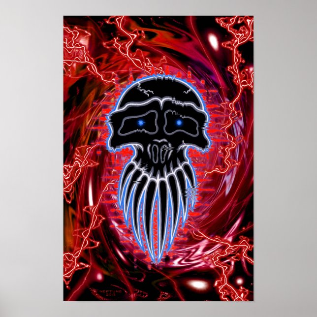 Pulse Red Design Poster (Front)