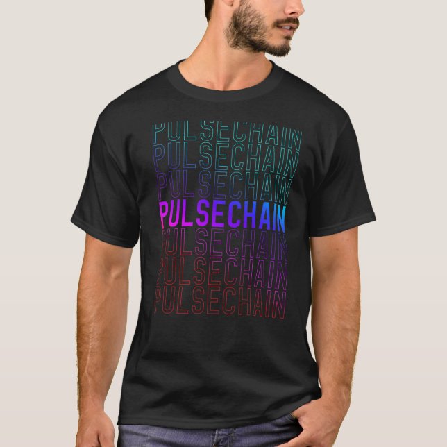 PulseChain Crypto Hex Cryptocurrency PLS Blockchai T-Shirt (Front)