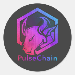 PulseChain Pulse Chain Coin Crypto Bull Sticker