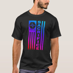 PulseChain Sacrifice USA Flag Proud Hexican HEX C T-Shirt