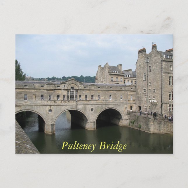 Pulteney Bridge Bath postcard (Front)