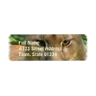 Puma Cat Return Address Mailing Label