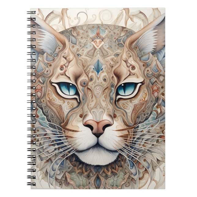 Puma Face Surreal Art  Notebook (Front)