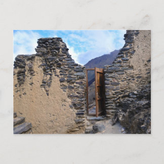 Pumatallis Temple Door to Inca Trail, Peru Postcard