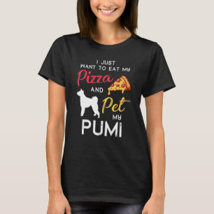 Pumi Dog Pizza  Owner Christmas Birthday T-Shirt