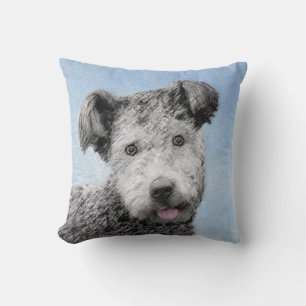 Pumi Painting - Cute Original Dog Art Cushion