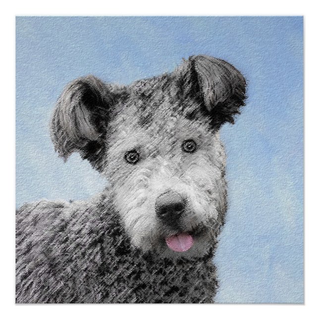 Pumi Painting - Cute Original Dog Art Poster (Front)