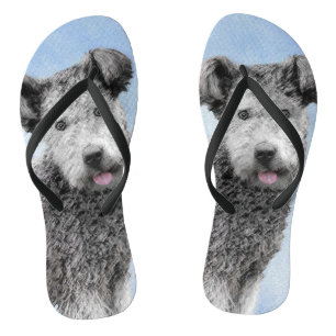 Pumi Painting - Cute Original Dog Art Thongs