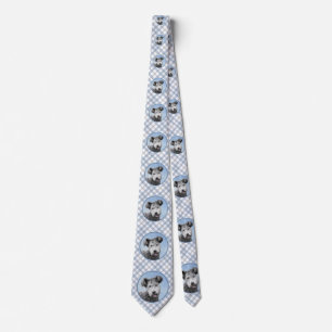 Pumi Painting - Cute Original Dog Art Tie