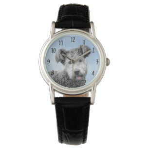 Pumi Painting - Cute Original Dog Art Watch