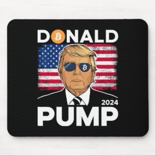 Pump Bitcoin Funny Trump 2024 Crypto Mouse Pad