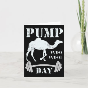 Pump Day Weightlifting Bodybuilding Joke Tee Gym H Card