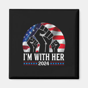 Pump I'm With Her Kamala Harris 2024 For President Magnet