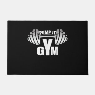 Pump It Ness Gym Sport Motivation Men Women Kid Doormat