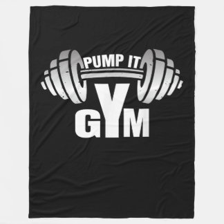 Pump It Ness Gym Sport Motivation Men Women Kid Fleece Blanket