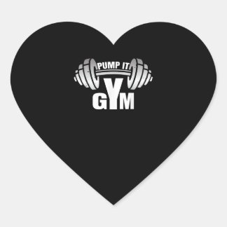 Pump It Ness Gym Sport Motivation Men Women Kid Heart Sticker
