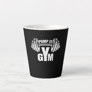Pump It Ness Gym Sport Motivation Men Women Kid Latte Mug