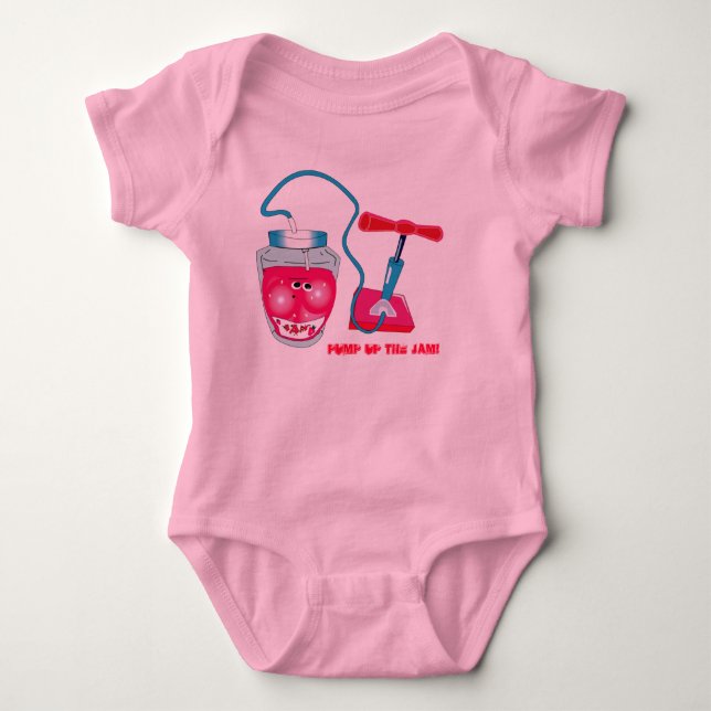 pump up the jam! baby bodysuit (Front)