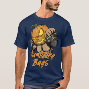 Pumping Bags Pumpkin Workout Halloween Gym Bodybui T-Shirt