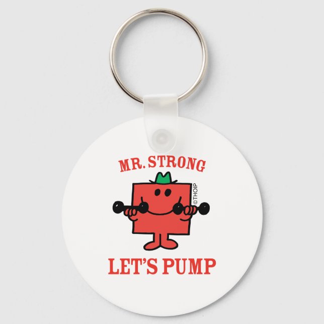 Pumping Iron With Mr. Strong Key Ring (Front)