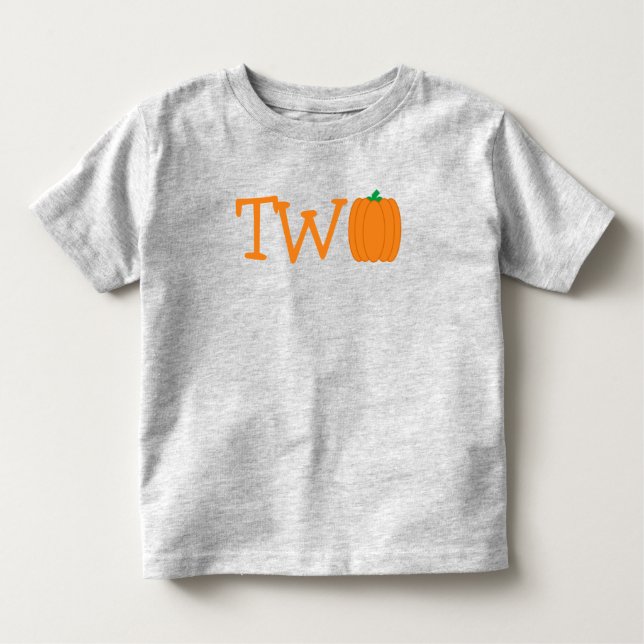 Pumpkin 2nd Birthday Toddler T-Shirt (Front)