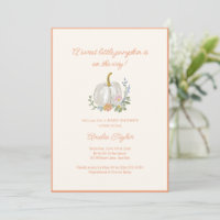 Pumpkin All in One Orange Fall Cute Baby Shower