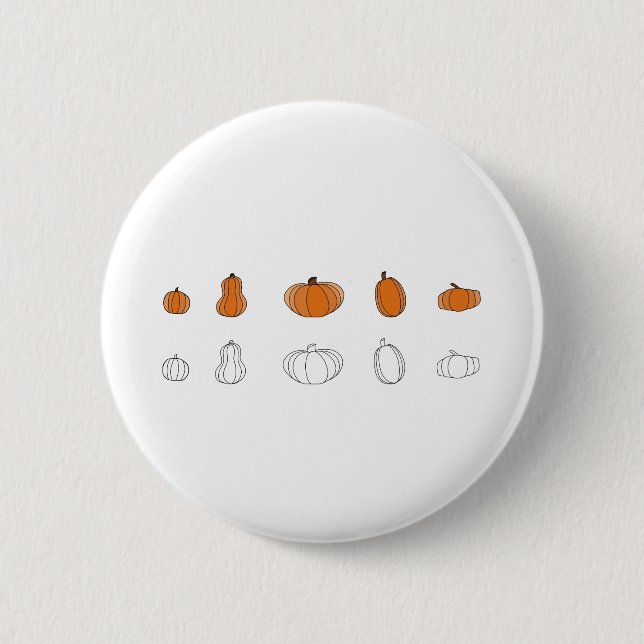 Pumpkin All Things 6 Cm Round Badge (Front)