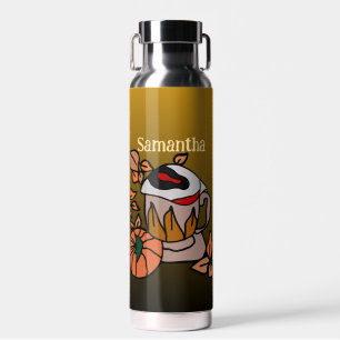 Pumpkin and Brewed-Eye Vibes to Perfection Coffee  Water Bottle