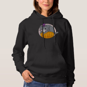 Pumpkin And Cute Black Cat Halloween Hoodie