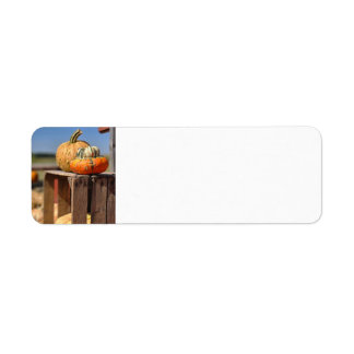 Pumpkin and gourd return address label