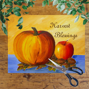 Pumpkin and Nuts Tissue Paper