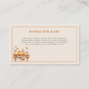 Pumpkin and Spice and Everything Nice Baby Shower Enclosure Card