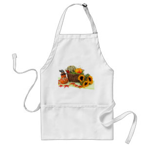 Pumpkin and Sunflowers Standard Apron