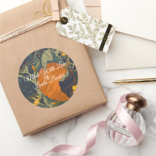 Pumpkin and Vines Gift Label