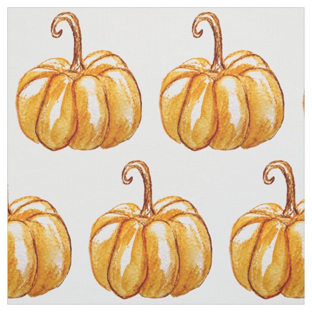 Pumpkin Art, Fall Fabric (Swatch)