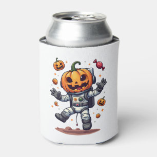 Pumpkin Astronaut � Spooky Space Explorer Shirt Can Cooler