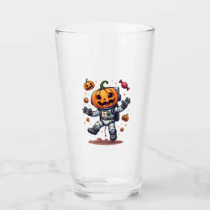 Pumpkin Astronaut � Spooky Space Explorer Shirt Glass