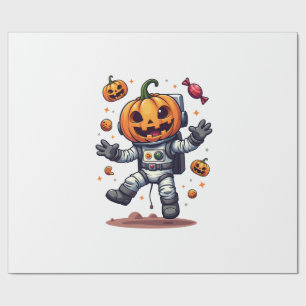 Pumpkin Astronaut � Spooky Space Explorer Shirt Wrapping Paper