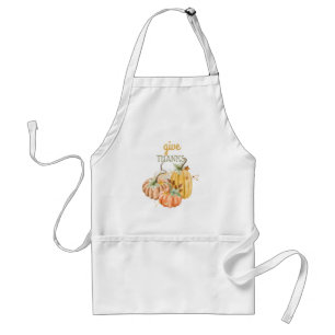 Pumpkin Autumn Fall Butternut Brown Sage Standard Apron