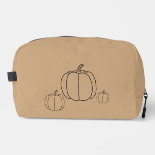 Pumpkin Autumn Fall Colour Dopp Kit