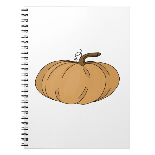Pumpkin Autumn Fall Notebook (Front)