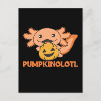 Pumpkin Axolotl Lovers Cute Animals For Halloween 