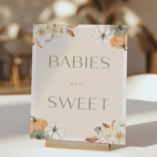 Pumpkin Baby Shower Babies Are Sweet Poster